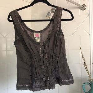 Free People Romantic Sleeve-less Top